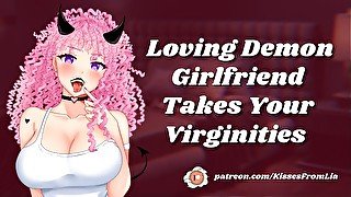 Loving Demon Girlfriend Takes Your Virginities [erotic audio roleplay]