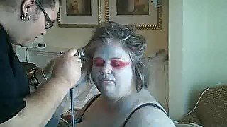 Air Brushing Makeup For ssbbw Model