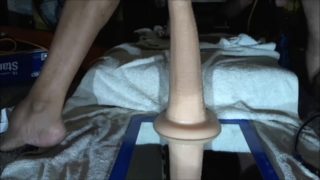 Gay slut loves ruining his prolapsing anus real hard