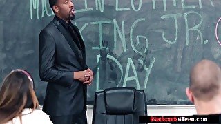 Melissa Moore - Horny student 18+ Fucked By Black Teacher 7 Min