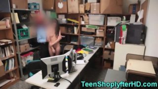 Teenage shoplifter banged