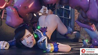 D.va Overwatch Enjoy Hard Anal Fuck With Robot  Best Anal Overwatch Hentai 4k 60fps