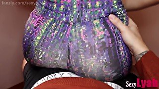 Amateur Latina In Tight Leggings Dancing On Cock Lap Dance Is Cardio!