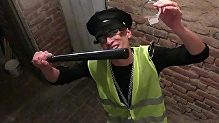 BITCHESABROAD - Traveling Girl Ria Sunn POV Fuck With Policeman - LETSDOEIT