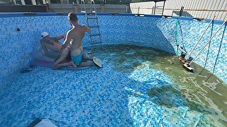 My boss filmed me fucking me in the pool - 397