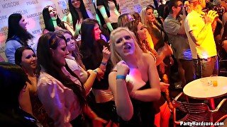 Hardcore fucking during a party with irresistible horny girls