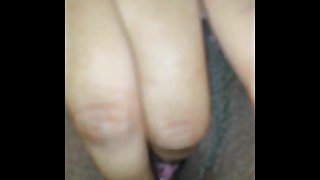 Watch my BBW girlfriend finger her creamy, Wet pussy