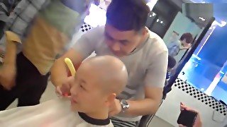 two girls headshave