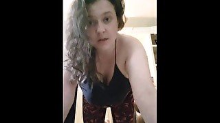 CFNM / POV spying on step niece doing yoga while she dishes out SPH and threatens to tattle