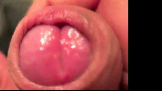 Bed uncut foreskin gaming closeup cum