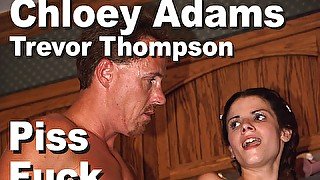 Chloey Adams & Trevor Thompson: piss, fuck, anal, a2m, facial