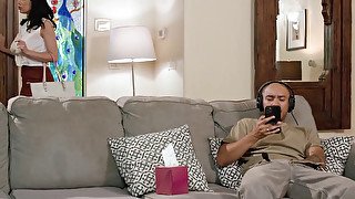 Oliver Davis masturbates before Little Puck walks in on him