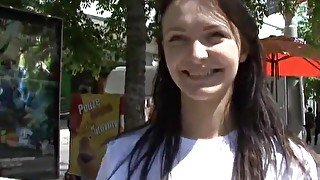 Slovak pretty girl fucks for money