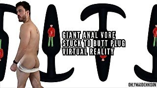 Giant anal vore - stuck to butt plug virtual reality