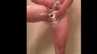 Jerking offs in shower