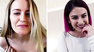 Scarlett Sage and Kristen Scott are fucking during social distancing