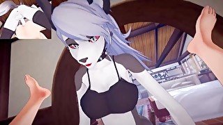 Helluva Boss/Hazbin Hotel - Futa Loona give a big suck  Male Taker POV