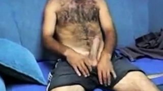 Hot Hairy Turkish Daddy Jacks Off Solo