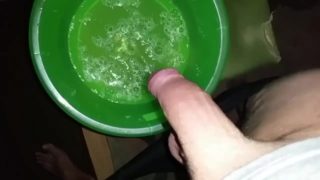 Huge Massive Cumshot during Pissing+Cumshot Slo-Mo