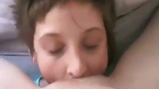 Busting a nut on a pussy eating slut in the hottest amateur threesome