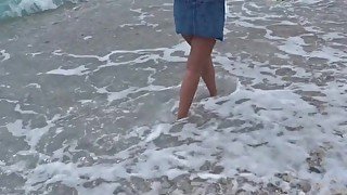 Vacation sex with a stranger I met ON THE BEACH