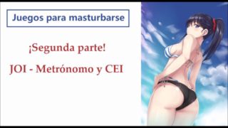 ¡Segunda parte! Rol hentai en la playa. JOI - CEI en español.