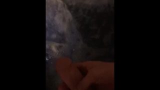 Stroking cock at Berkeley Hot Tubs. Big White dick.