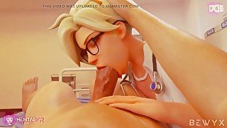 doctor sucks her patient's cock