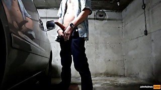 johnholmesjunior does a super risky solo show in busy vancouver parkade parking lot