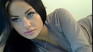 Russian with Perfect face showing and masturbating for a customer