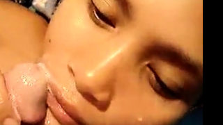 Pattaya girl excellent Face fuck with 2 cumshots