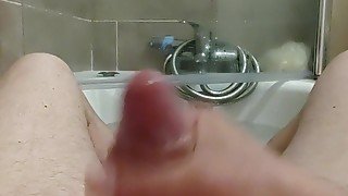 Big cock cum Cumshot creamy precum close up