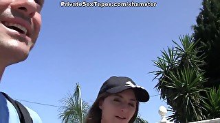 Public girlfriend fuck near the beach scene 1