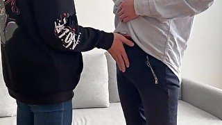 Stepbrother fuck me and cream my ass