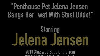 Penthouse Pet Jelena Jensen Bangs Her Twat With Steel Dildo!