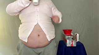 Belted coca cola and mentos bloat