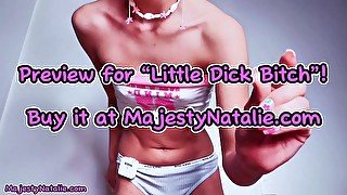 Little Dick Bitch - Femdom POV - Petite Domme Small Tits