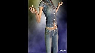 3d Babe in Denim