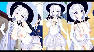 【エロゲーコイカツ！】アズールレーン イラストリアス3DCG巨乳アニメ動画[Hentai Game Koikatsu! Azur Lane Illustrious(Anime 3DCG Video)]