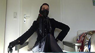 Scarf mask fetish day!