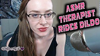 ASMR Therapist Rides Dildo