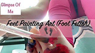 Feet Painting Art (foot fetish) 👣 - GlimpseOfMe