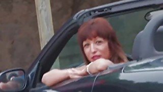 Curvy Brunette Fucked Hard In The Car