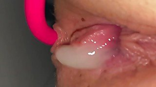 She cums after anal creampie