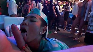 DRUNKSEXORGY - Sweet club babes fucking in public