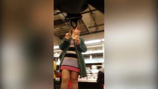 Sexy shoppers' sweet asses are stealthily shown in upskirt