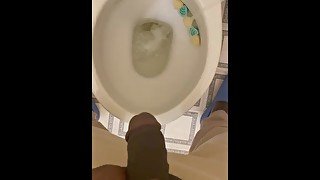 Peeing From My Big Black Cock