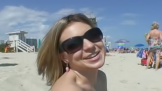 Blondie Gone Wild For Sex and Blowjobs after Going to the Beach