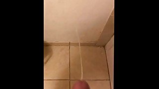 Another slow motion bathroom cumshot