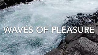 Waves of Pleasure - Hot Young Couple Outdoor Erotic Skinny Dip & Sensual Love Making by Waterfall HD